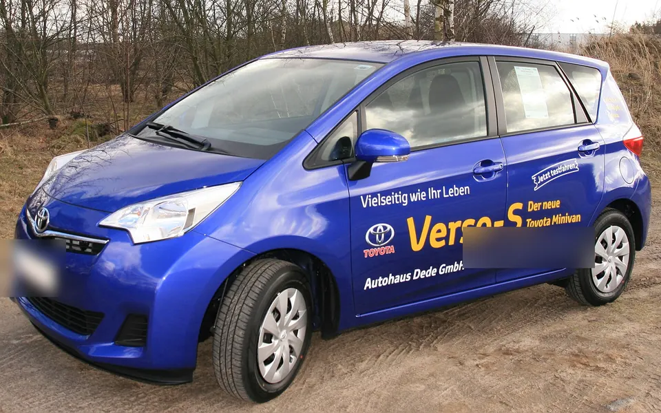 Toyota Verso-S, real photo of this generation